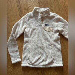Patagonia Re-Tool Snap-T Fleece Pullover, Ivory/Cream, Size XS